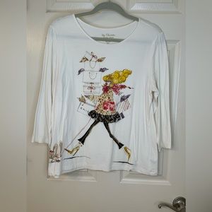 Chico’s 3/4 length sleeve t-shirt Chico’s size large